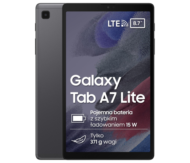 Samsung Galaxy Tab A7 Lite T225 LTE 3/32GB szary - 635657 - zdjęcie